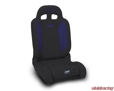 PRP Seats EnduroDaily Reclining Suspension Seat Black and Purple Vinyl Passenger - A8701045-201-M