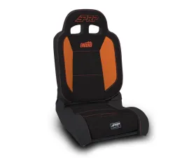 PRP Seats EnduroDaily Reclining Suspension Seat Black and Orange Tweed Passenger