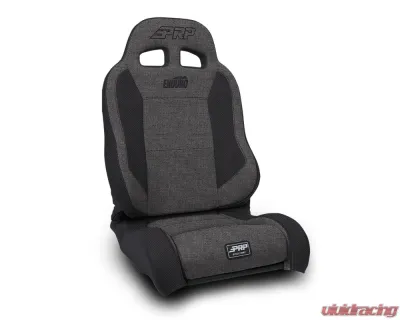 PRP Seats EnduroTrek Reclining Suspension Seat Gray Tweed Driver - A8901044-54