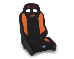 PRP Seats EnduroCrawl Reclining Suspension Seat Black and Orange Tweed Driver