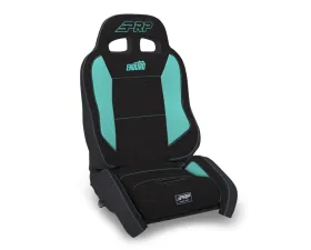 PRP Seats EnduroCrawl Reclining Suspension Seat Black and Teal Tweed Driver