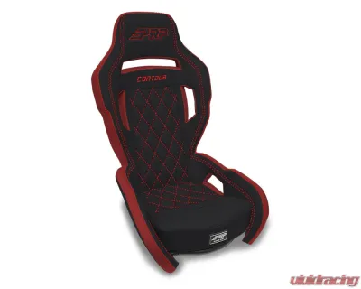 PRP Seats Contour UTV Suspension Seat Black and Red - AU61001-PORXP-204