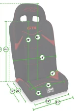 PRP Seats GT4 Fold Flat Rear Suspension Seats (Customize It Your Way) Polaris 2020+                                     - AU63018-PORXP - Image 2