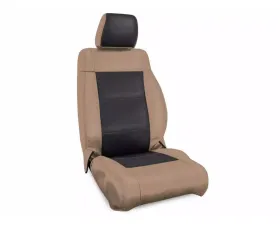 PRP Seats Front Seat Covers Pair Black & Tan for Jeep Wrangler JK 2011-2012 2/4 Door