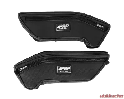 PRP Seats Front Lower Door Bags w/ Knee Pad Pair Polaris General 2016+ - E118-210
