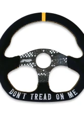 PRP Seats Don't Tread on Me Comp-R Suede Steering Wheel 13" Diameter D-Shaped                                     - G248-TR - Image 2