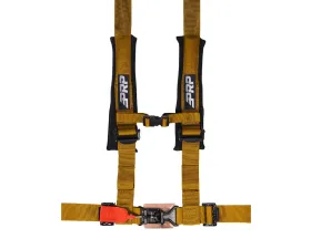 PRP Seats 4.2 Harness w/ Latch and Link Lap Belt Gold