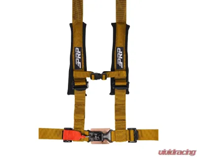 PRP Seats 4.2 Harness w/ Latch and Link Lap Belt Gold - SB4.2LL-GO