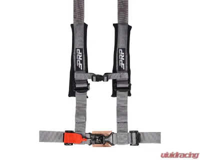 PRP Seats 4.2 Harness w/ Latch and Link Lap Belt Silver - SB4.2LL-S