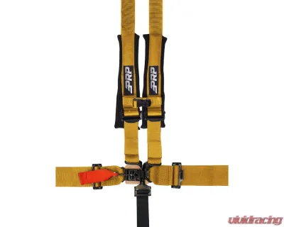 PRP Seats 5.2 Harness w/ Shoulder Straps Sewn to Lap Gold - SB5.2S-GO