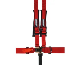 PRP Seats 5.2 Harness w/ Shoulder Straps Sewn to Lap Red
