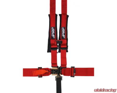 PRP Seats 5.2 Harness w/ Shoulder Straps Sewn to Lap Red - SB5.2S-R