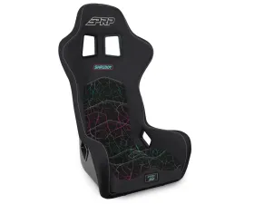 PRP Seats Shreddy Edition Alpha Composite Seat Extra Wide Cracked Black