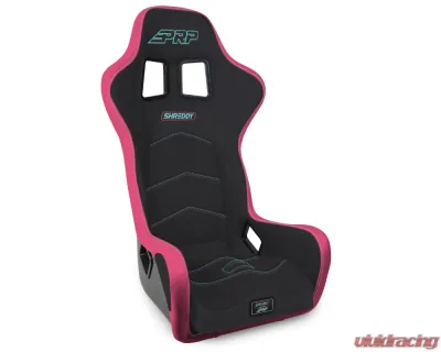 PRP Seats Shreddy Edition Alpha Composite Seat Extra Wide Black Pink and Teal - SHRDYA3902-08