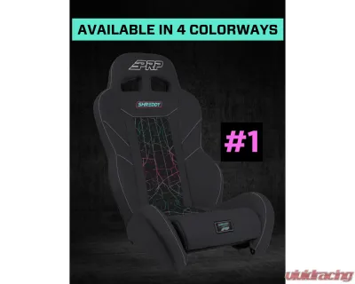 PRP Seats Shreddy Edition XCR Suspension Seat Cracked Black - SHRDYA8001-PORXP-05
