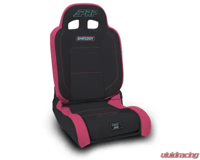 PRP Seats Shreddy Edition EnduroDaily Reclining Suspension Seat Black Pink and Teal Passenger - SHRDYA8701045-08