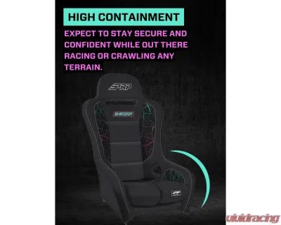PRP Seats Shreddy Edition Podium Suspension Seat Cracked Black - SHRDYA9101-05