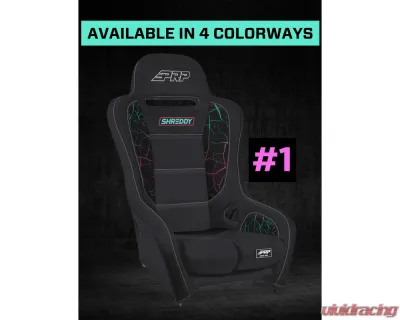 PRP Seats Shreddy Edition Podium Suspension Seat Cracked Black - SHRDYA9101-05