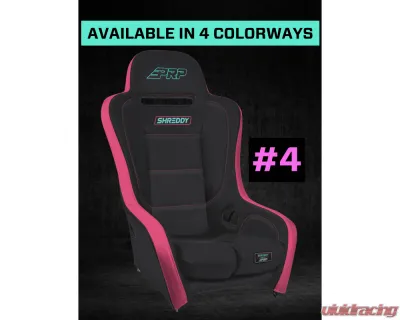 PRP Seats Shreddy Edition Podium Suspension Seat Cracked Black - SHRDYA9101-05