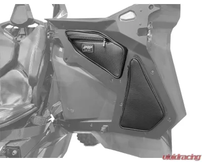 PRP Seats PRP Shreddy Rear Door Bags Pair Black and Pink Polaris RZR PRO XP4 PRO R4 Turbo R4 - SHRDYE96-R