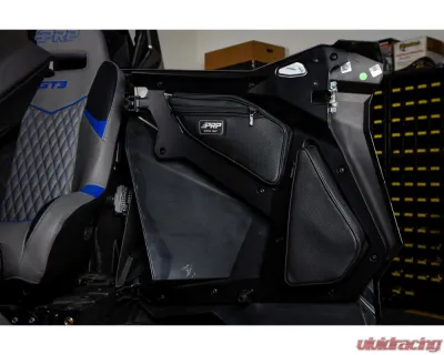PRP Seats PRP Shreddy Rear Door Bags Pair Black and Pink Polaris RZR PRO XP4 PRO R4 Turbo R4 - SHRDYE96-R