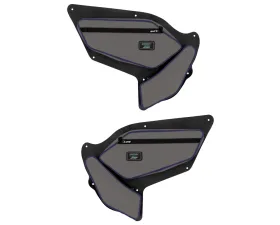 PRP Seats PRP Shreddy Front Door Bags w/ Knee Pad Pair Gray and Purple Polaris RZR PRO XP PRO R Turbo R