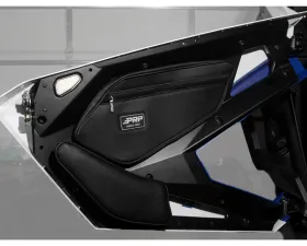 PRP Seats PRP Shreddy Front Door Bags w/ Knee Pad Pair Black and Pink Polaris RZR PRO XP PRO R Turbo R