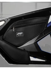 PRP Seats PRP Shreddy Front Door Bags w/ Knee Pad Pair Black and Pink Polaris RZR PRO XP PRO R Turbo R                                     - SHRDYE97-R - Image 4