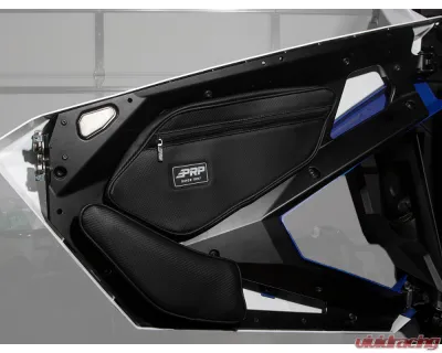 PRP Seats PRP Shreddy Front Door Bags w/ Knee Pad Pair Black and Pink Polaris RZR PRO XP PRO R Turbo R - SHRDYE97-R