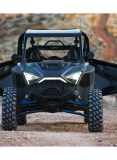 PRP Seats PRP Shreddy Front Door Bags w/ Knee Pad Pair Black and Pink Polaris RZR PRO XP PRO R Turbo R                                     - SHRDYE97-R - Image 2