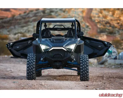 PRP Seats PRP Shreddy Front Door Bags w/ Knee Pad Pair Black and Pink Polaris RZR PRO XP PRO R Turbo R - SHRDYE97-R