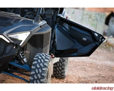 PRP Seats PRP Shreddy Front Door Bags w/ Knee Pad Pair Black and Pink Polaris RZR PRO XP PRO R Turbo R - SHRDYE97-R