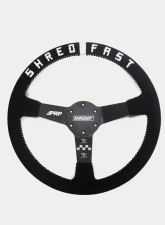 PRP Seats PRP X Shreddy Shred Fast Steering Wheel 13" Diameter Black and White Deep Dish                                     - SHRDYG256 - Image 2