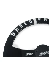 PRP Seats PRP X Shreddy Shred Fast Steering Wheel 13" Diameter Black and White Deep Dish                                     - SHRDYG256 - Image 2