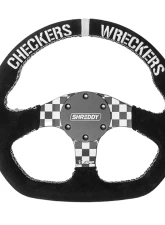 PRP Seats PRP X Shreddy Checkered Steering Wheel 13" Diameter Checkered D-Shaped                                     - SHRDYG258 - Image 2