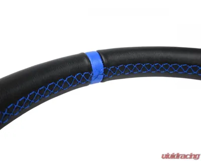 PRP Seats Deep Dish Leather Steering Wheel 13" Diameter Blue - SRG131