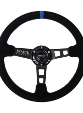 PRP Seats Deep Dish Suede Steering Wheel 13" Diameter Blue                                     - SRG141 - Image 4