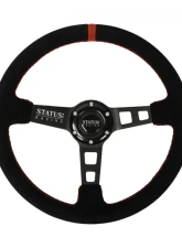 PRP Seats Deep Dish Suede Steering Wheel 13" Diameter Red                                     - SRG142 - Image 4