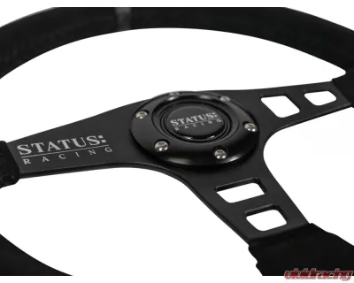 PRP Seats Flat Suede Steering Wheel 13" Diameter Black - SRG150
