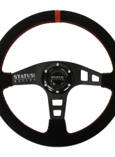 PRP Seats Flat Suede Steering Wheel 13" Diameter Red                                     - SRG152 - Image 4