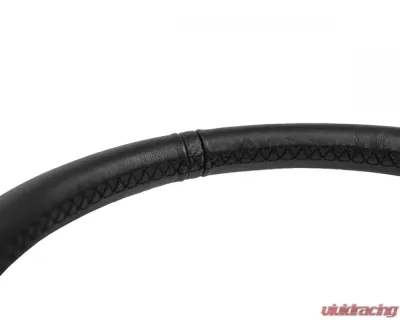 PRP Seats Flat Leather Steering Wheel 13" Diameter Black - SRG160