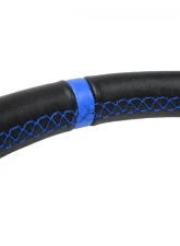 PRP Seats Flat Leather Steering Wheel 13" Diameter Blue                                     - SRG161 - Image 3