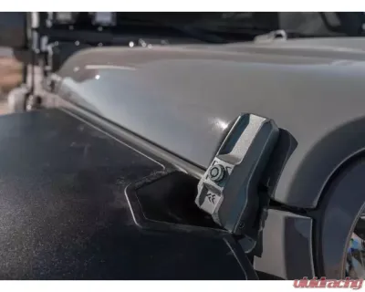 Rugged Ridge Locking Hood Catch Kit Jeep Wrangler JKU | Wrangler JL 2007-2022 - 11210.32