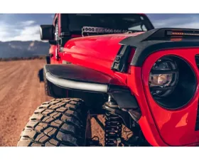 Rugged Ridge Metal Max Fenders Flare Front Jeep Wrangler | Gladiator 2018-2023