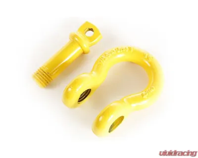 Rugged Ridge D-Ring Shackle Kit, 3/4 inch, Yellow, Pair - 11235.15
