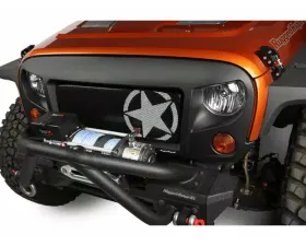 Rugged Ridge Spartan Grille Insert, Military Star; Jeep Wrangler JK 2007-2018