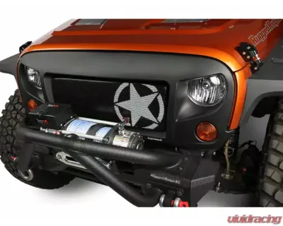 Rugged Ridge Spartan Grille Insert, Military Star; Jeep Wrangler JK 2007-2018 - 12034.21