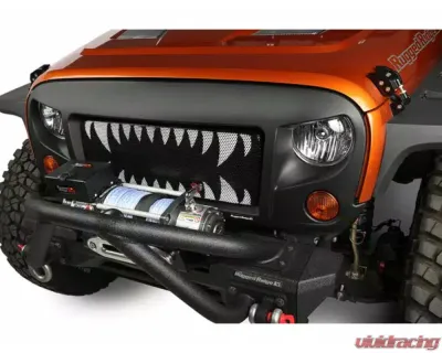 Rugged Ridge Spartan Grille Insert, Land Shark; Jeep Wrangler JK 2007-2018 - 12034.24