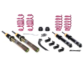 Vogtland Height-Adjustable Coilover Suspension, Max Axle Load Front 1060 kg, Only Twist-Beam Rear Axle, Strut 50mm, w/ Electronic Dampers Seat Leon 5F 2012+
