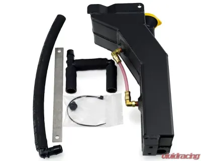 Killer B Motorsport Black Powdercoat Dual Reservoir Washer And Coolant Tank Subaru WRX | STI 2008-2014 - DWR2-B